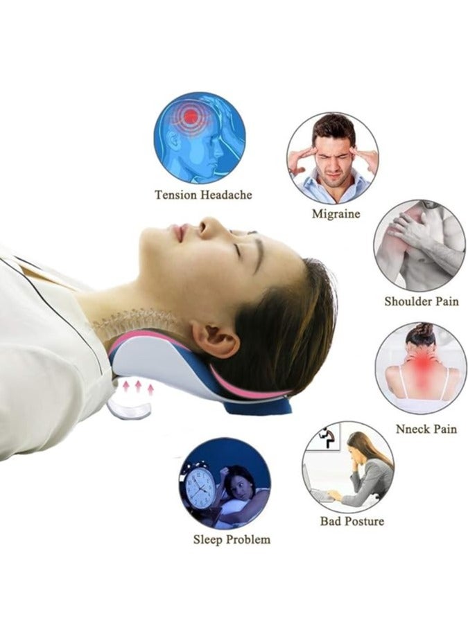 Neck and Shoulder Relaxer, Cervical Neck Pillow, Chiropractic Pillow, Gentle Neck Head Therapy Pillow, Neck Traction Device Pillow, for Neck and Shoulder Pain Relief - Image 4