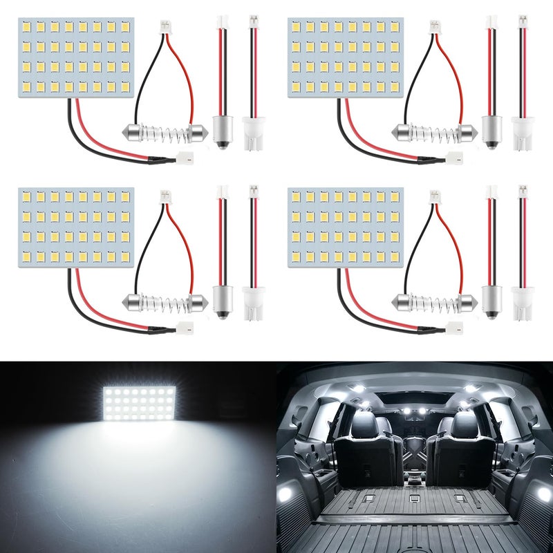 LivTee LED Interior Car Lights Accessories with 194 168 T10 DE3175 BA9S 64182112 578 Festoon Replacement Lighting for Cars Trucks Camper Led Interior Lights Map Trunk Dome Lights White