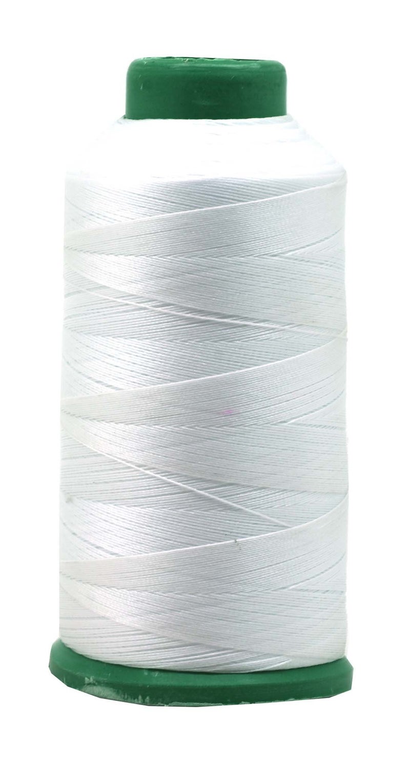 Mandala Crafts Bonded Nylon Thread White Heavy Duty Sewing Threads 1500 YDs Size 69 210D T70 Tex 70 Thread for Leather Jeans Weaving Outdoor Marine Upholstery Threads