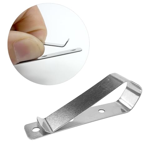 ECUDIS Garage Door Remote Visor Clip, Pack of 4 Remote Visor Clips Replacement for Garage Door Remote Openers(Silver) - Image 2