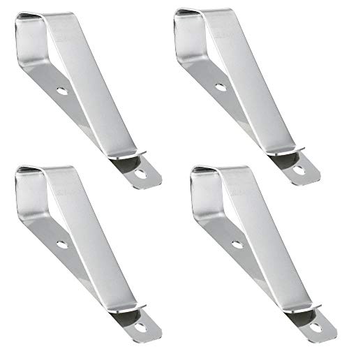 ECUDIS Garage Door Remote Visor Clip, Pack of 4 Remote Visor Clips Replacement for Garage Door Remote Openers(Silver) - Image 1