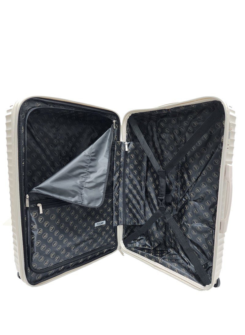 ROWER Luggage Set Expandable Travel Bag Trolley 3 Pieces Set With Spinner Wheels & Lock (20/24/28 Inches) - Image 5