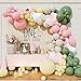 Beaumode One Silly Goose Balloon Arch Kit with Walking Goose and Gingham Foil Balloons for Boys Girls Goose First Birthday Baby Shower Vintage Pink Blue Green Yellow Gingham Party Decorations Pink - Image 2