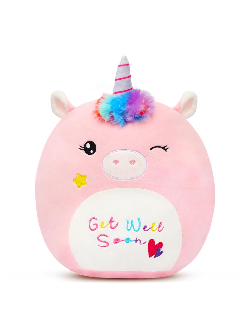 Easfan Easfan Get Well Soon Unicorn Plush Pillow Soft Plush Toy Get Well Soon Gifts for Kids Patient Feel Better for Women Throw Pillow Sofa Cushion Home Decoration  - Image 1