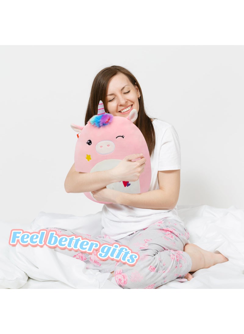 Easfan Easfan Get Well Soon Unicorn Plush Pillow Soft Plush Toy Get Well Soon Gifts for Kids Patient Feel Better for Women Throw Pillow Sofa Cushion Home Decoration  - Image 3