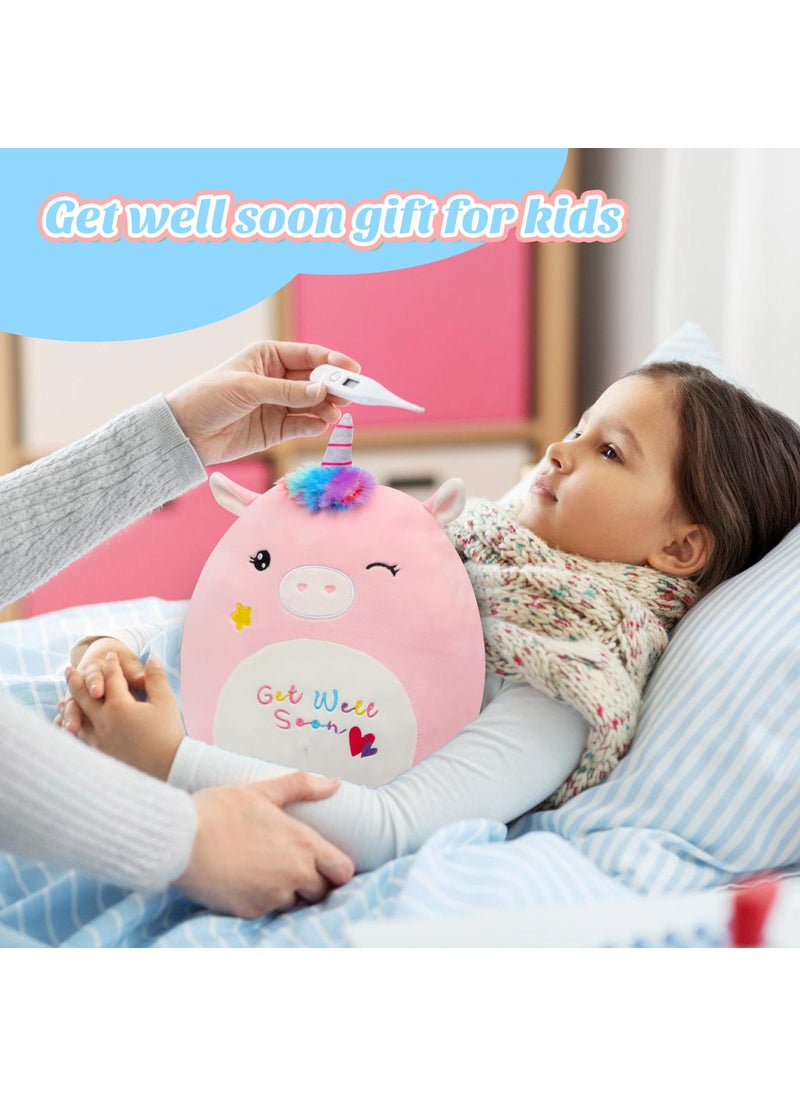 Easfan Easfan Get Well Soon Unicorn Plush Pillow Soft Plush Toy Get Well Soon Gifts for Kids Patient Feel Better for Women Throw Pillow Sofa Cushion Home Decoration  - Image 2