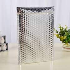 ProLine Packaging ProLine Metallic Silver Bubble Padded Shipping Mailers 10.5x16 Inch Self Seal Padded Envelopes (10) - Image 2