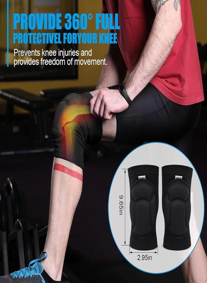 VENIVA Knee Brace Compression Sleeve for Knee Pain Knee Protectors Cushion with Thick EVA Foam Padding for Men and Women Gardening Knee Pad for Fitness Breathable Volleyball Adjustable Outdoor, 1 pair - Image 4