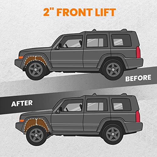 Waverspeed 2" Front Leveling Kit for Jeep Grand Cherokee WK 2005-2010, Lift Strut Spacers for Jeep Commander XK 2006-2010 2WD 4WD - Image 2