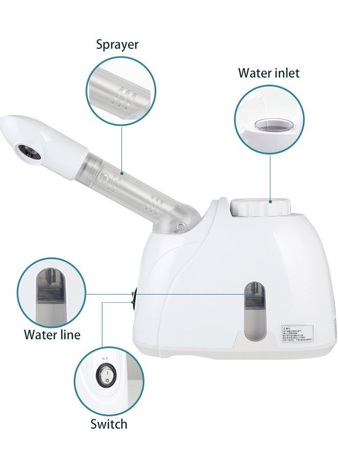 Face Steamer K.SKIN Face Steamer with 360° rotatable sprayer Face Steamer for facial deep cleansing Hot mist humidifier Steamer Facial Spa Moisturizing hot mist Ionic face steamer Deep hydration Household sprayer - https://f.nooncdn.com/p/pzsku/ZA7799D4E838A3B429EB0Z/45/_/1687165220/14479f92-54c2-4a96-8769-d21462a1fb36.jpg?width=original