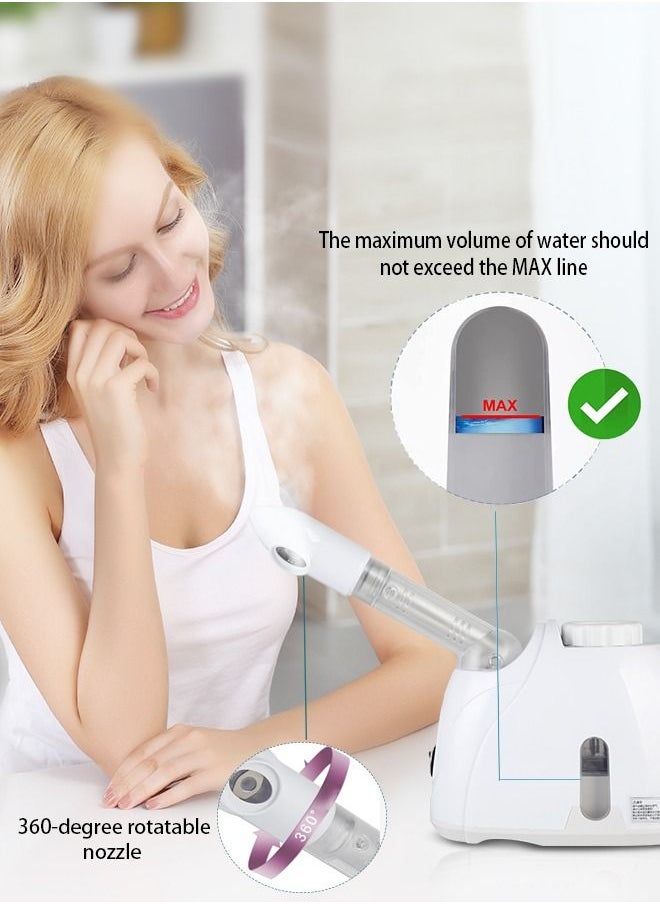 Face Steamer K.SKIN Face Steamer with 360° rotatable sprayer Face Steamer for facial deep cleansing Hot mist humidifier Steamer Facial Spa Moisturizing hot mist Ionic face steamer Deep hydration Household sprayer - https://f.nooncdn.com/p/pzsku/ZA7799D4E838A3B429EB0Z/45/_/1687165220/df8dffb4-01ad-45a5-b09b-74ac917dcfb4.jpg?width=original