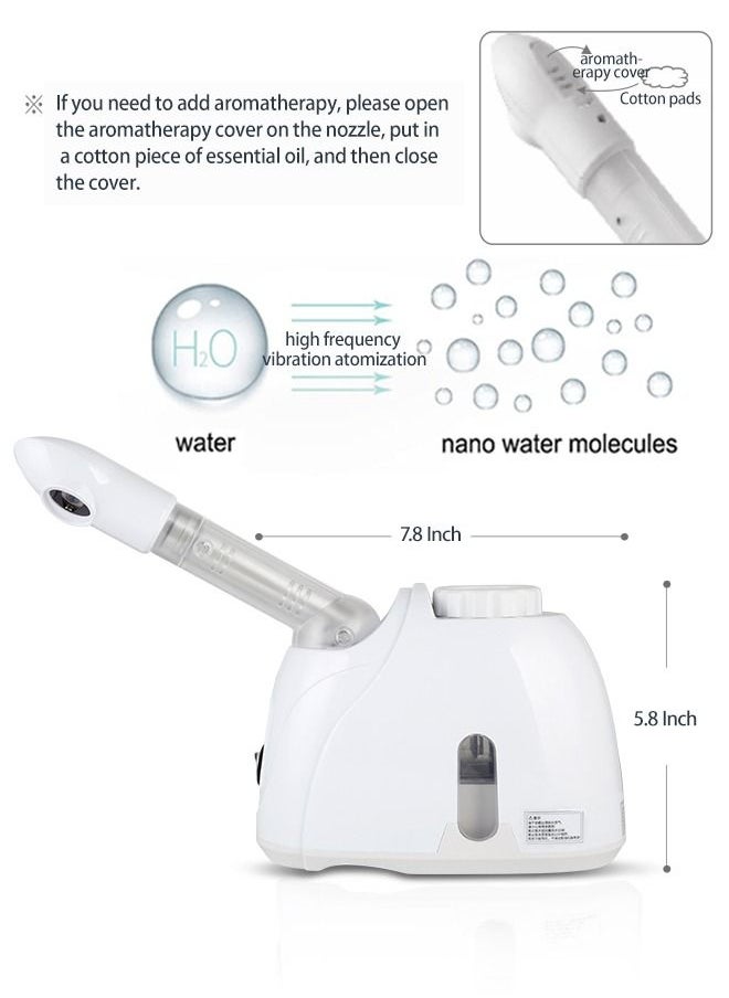 Face Steamer K.SKIN Face Steamer with 360° rotatable sprayer Face Steamer for facial deep cleansing Hot mist humidifier Steamer Facial Spa Moisturizing hot mist Ionic face steamer Deep hydration Household sprayer - https://f.nooncdn.com/p/pzsku/ZA7799D4E838A3B429EB0Z/45/_/1687165222/868d405f-60b3-4ec6-9338-ab8f74cd133b.jpg?width=original