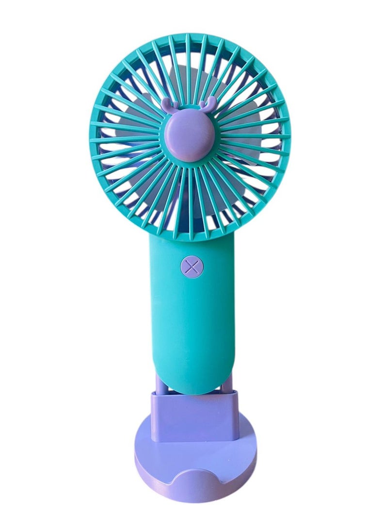 Generic - Small Portable Rechargeable Hand Fan, Random Color - Image 1