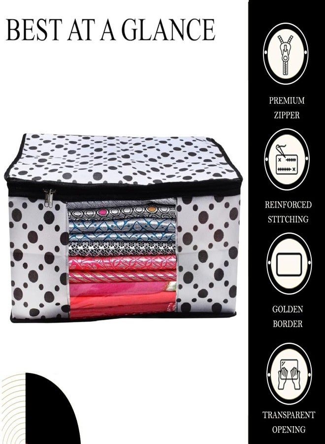 Shaping Fabric Garment Cover Non-Woven 90 GSM with Transparent Window & Double Metal Zipper - Pack of 6 | Dustproof Clothes Storage Bag for Sarees, Suits, Jackets, Shirts SCXLRL1582493517524148525307 - Image 4