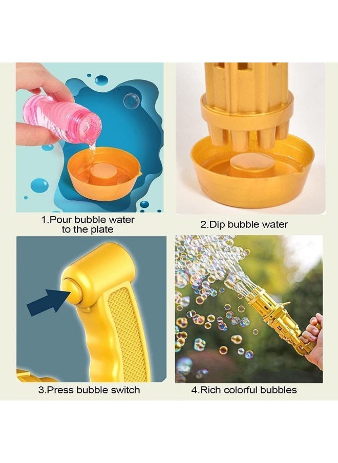 Soap Bubble Gun for Kids - Automatic Soap and Foam Gun - Large Bubble Gun - Automatic Bubble Gun Toy - Plastic Bubble Maker - Package Includes Soap Solution Bottle - Electric Bubble Gun Toy with Soap Solution for Indoor and Outdoor Play - Electric Bubble Gun for Kids with Soap Solution,  - Image 3