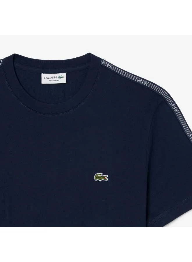 LACOSTE Regular Fit Stripe Band T-Shirt