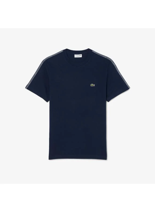 LACOSTE Regular Fit Stripe Band T-Shirt