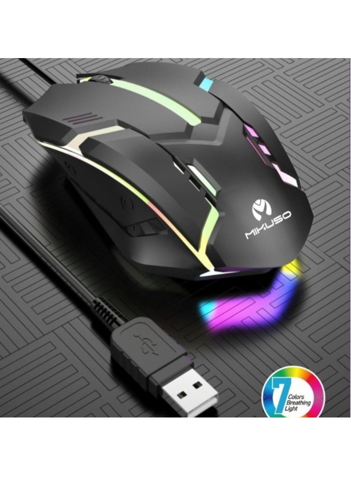 MIKUSO MIKUSO MOS-379U RGB Breathing Light Gaming Optical Mouse  - Image 2