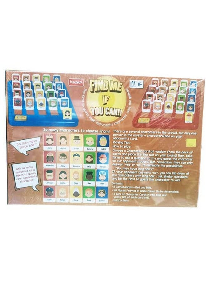 Funskool - Funskool Games, Find Me If You Can,Family Games, Strategy Board Games, Get into Funzone, Toys for Kids, Guessing Game, multicolour, Ages 6 and above, Multicolour - Image 1