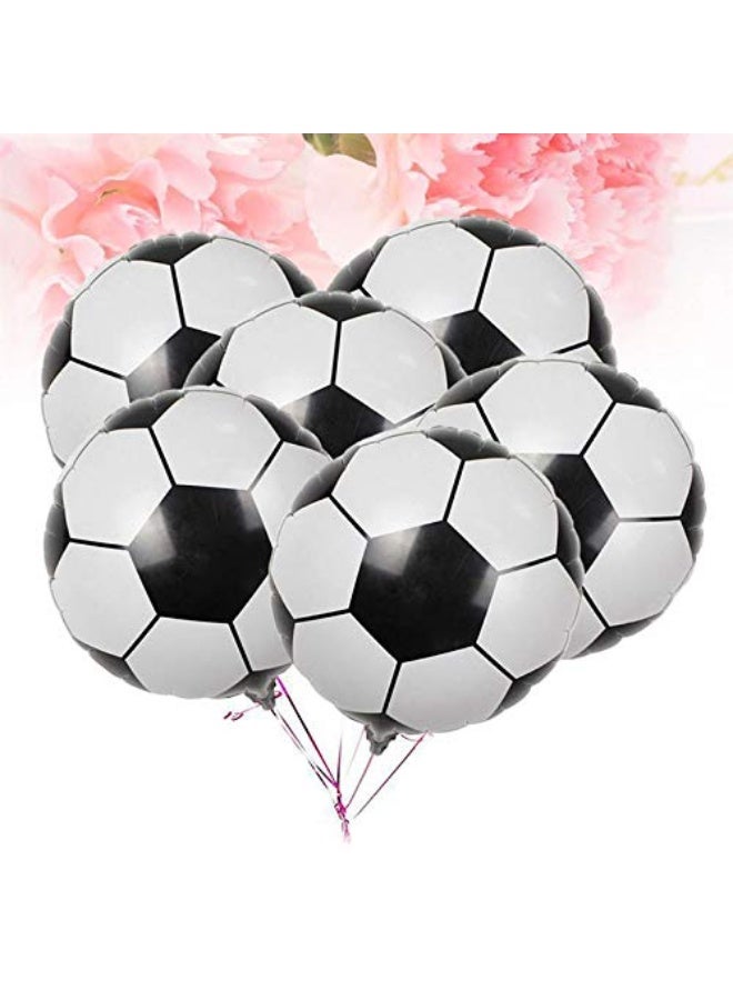 Oarkive 10pcs Soccer Balloons, 18 Inch Soccer Ball Balloons Soccer Helium Balloons Mylar Soccer Balloon for Soccer Party Decorations Soccer Birthday Decorations Soccer Decorations for Party World Cup Decor - Image 1