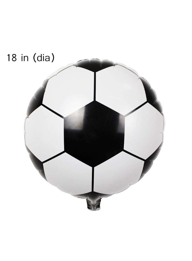 Oarkive 10pcs Soccer Balloons, 18 Inch Soccer Ball Balloons Soccer Helium Balloons Mylar Soccer Balloon for Soccer Party Decorations Soccer Birthday Decorations Soccer Decorations for Party World Cup Decor - Image 2