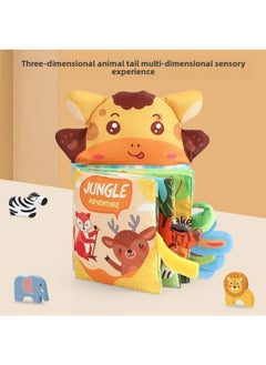 Generic Baby Early Education Cloth Book Baby Enlightenment Puzzle Puppet Tear Can't Bite Cognitive Quiet Book Toy-Color:6631a Monkey Hand Puppet Cloth Book-Specifications:19*3*22CM  - Image 4