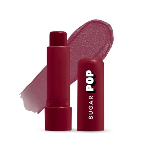 SUGAR POP Nourishing Lip Balm | Castor Oil, Shea Butter & Avocado Oil | Hydrating | 4.5gm - 07 Plum - Image 1