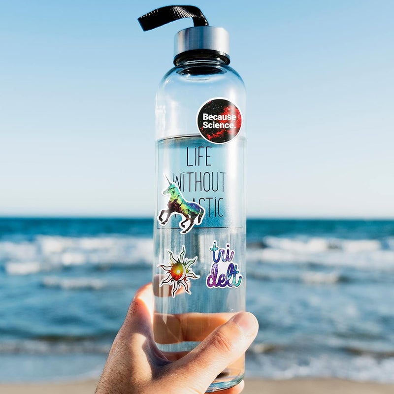 كلاراكو 200 قطعة من ملصقات الكمبيوتر المحمول على شكل كوكبة نجوم وملصقات سماء مرصعة بالنجوم وملصقات كرتونية مقاومة للماء لأجهزة الكمبيوتر المحمول والهاتف وسجل القصاصات والمجلات والكمبيوتر المحمول ولوح التزلج - Image 2