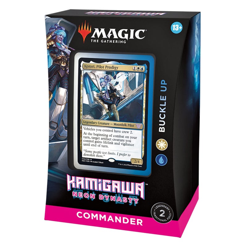 Magic The Gathering Kamigawa Neon Dynasty Commander Deck  Buckle Up WhiteBlue - Image 3