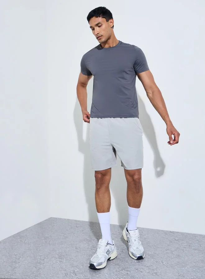ستايلي اكتيف Men Panelled Nylon Training Shorts with Zip Pocket