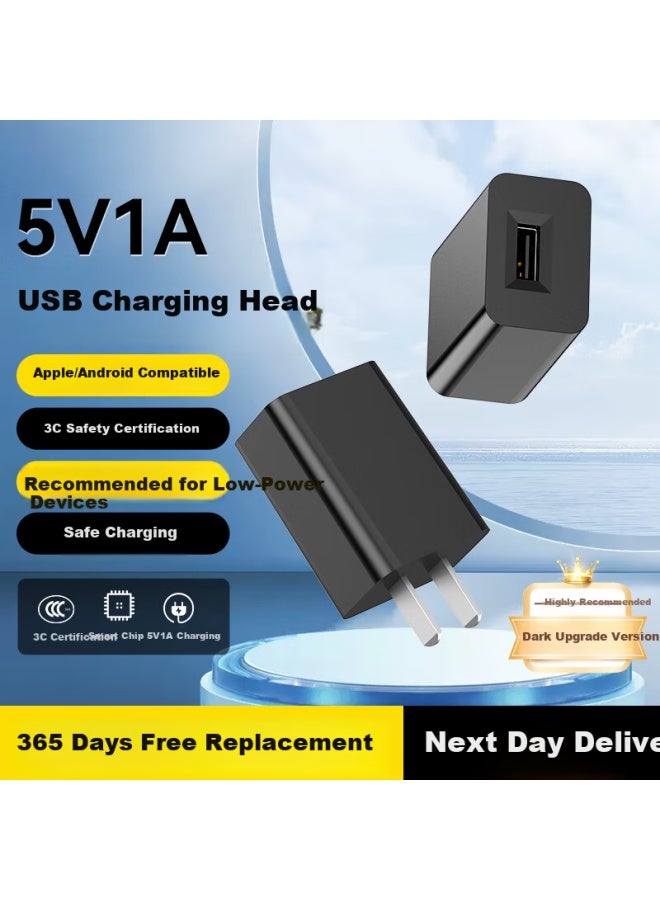 Kovol 5-in-1a Usb Charger Adapter Plug Black For Apple Huawei Xiaomi Samsung Oppo Android Phones Watches Earphones Tablets Universal - Image 1