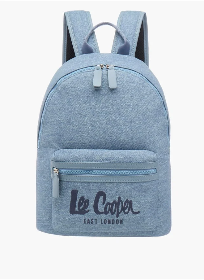 Lee Cooper Women Solid Backpack with Adjustable Straps and Zip Closure