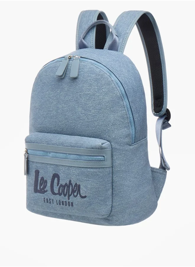 Lee Cooper Women Solid Backpack with Adjustable Straps and Zip Closure