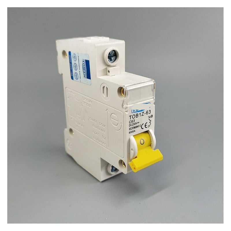 1P 20A DC 250V C Curve MCB Single Pole Circuit Breaker for PV Solar System - Image 2