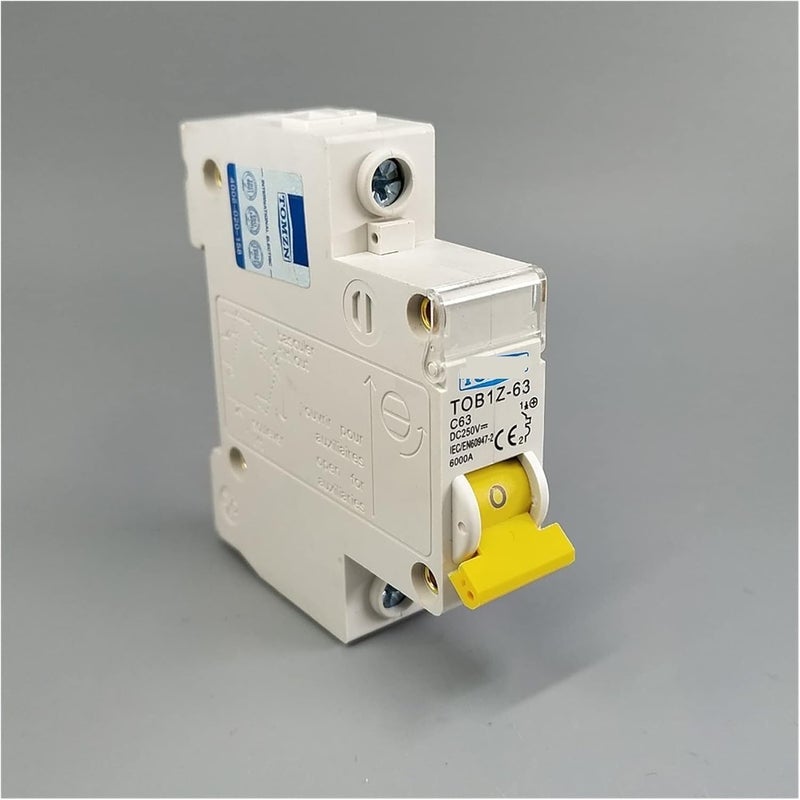 1P 20A DC 250V C Curve MCB Single Pole Circuit Breaker for PV Solar System - Image 1