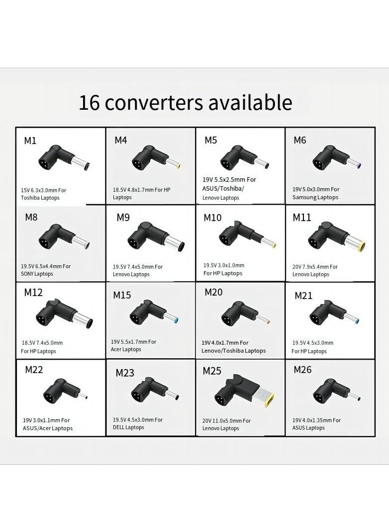 Generic 90W Univeral Laptop Charger, 15V-20V Power Supply with 16 Connectors, Compatible with 65W 45W AC Adapter for Notebook ACER, ASUS, HP, LENOVO ThinkPad, SAMSUNG, SONY TOSHIBA  - Image 2