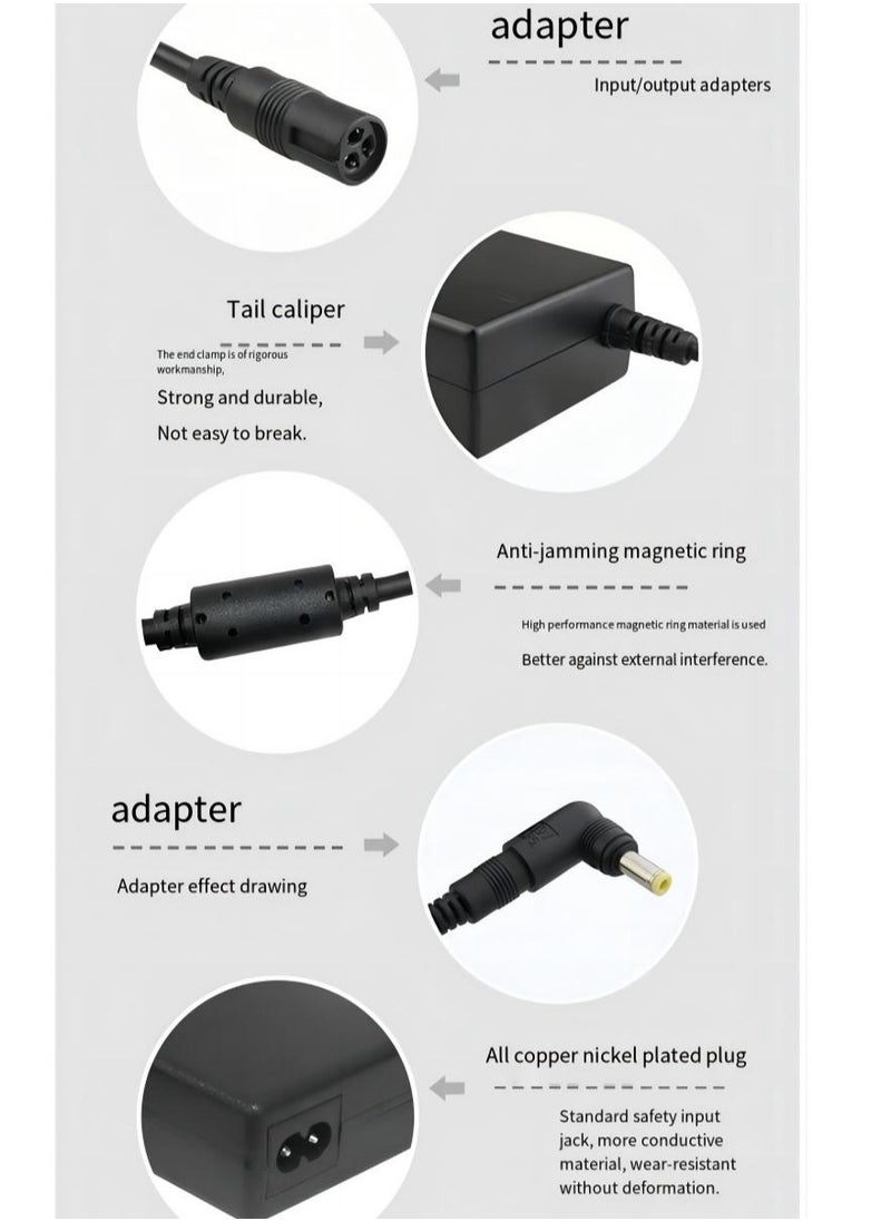 Generic 90W Univeral Laptop Charger, 15V-20V Power Supply with 16 Connectors, Compatible with 65W 45W AC Adapter for Notebook ACER, ASUS, HP, LENOVO ThinkPad, SAMSUNG, SONY TOSHIBA  - Image 4