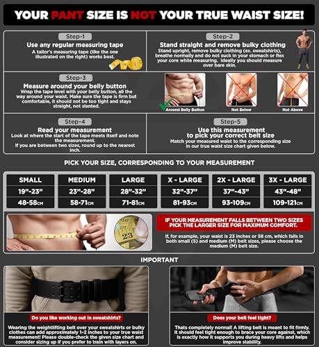 RDX Weight Lifting Belt Gym Fitness Cowhide Leather 4 6 Padded Lumbar Back Support 10 Adjustable Holes Weightlifting Powerlifting Bodybuilding Deadlift Squat Workout Strength Training Men Women - Image 3
