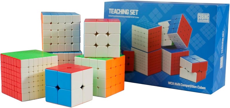 CuberSpeed Cuberspeed Moyu MFJS WCA 27 Set Speed Cube Gift Box Magic Cube Bundle Collection Cube 2x2 3x3 4x4 5x5 6x6 7x7 Speed Cube stickerless Toys for Kids  Adults  - Image 5