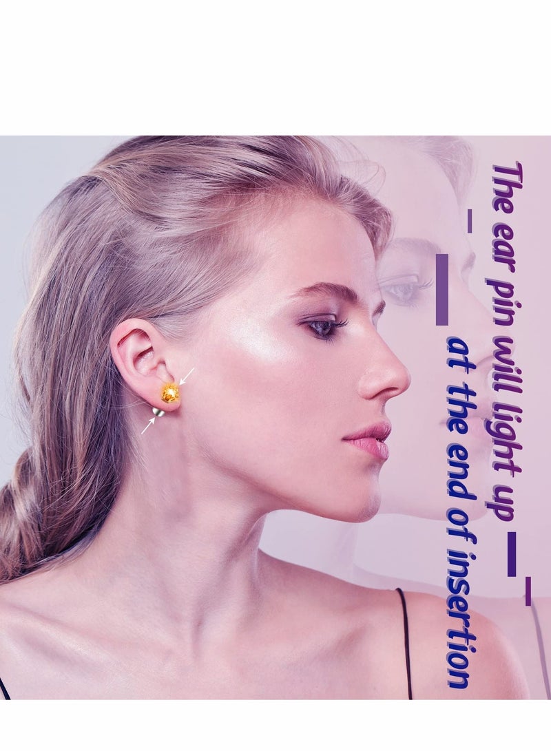 Excefore Led Earrings, 6 Pairs Changing Color Light Up LED Earrings Studs Flashing Blinking Rave Party Accessories Decoration Birthday Gifts - Image 3