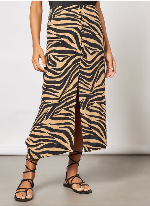 Zebra Print Skirt