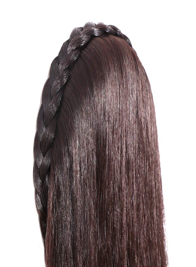 Hivata Hair Band Natural Wig Straigth Long Shinny Hair Extension Wig in Black Color Synthetic Hair Wig For Women Full Head Women's Wig Black ladies Hair extension For Women/Girls Nakli Baal 30 inch - Image 2