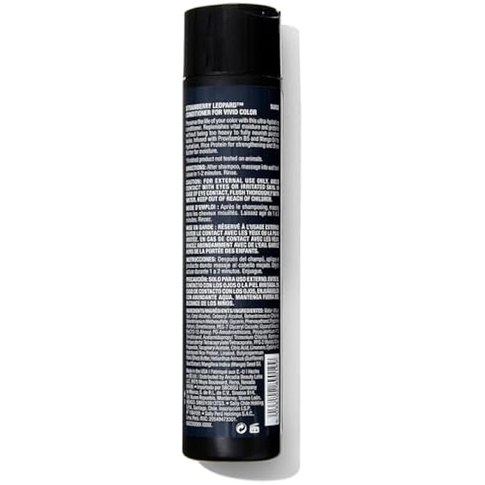 Strawberry Leopard CONDITIONER FOR VIVID COLOR, REPAIRS AND REJUVENATES ALL HAIR TYPES & TEXTURES, VEGAN, GLUTEN, CRUELTY-FREE, 10.5 FL. OZ. - Image 2