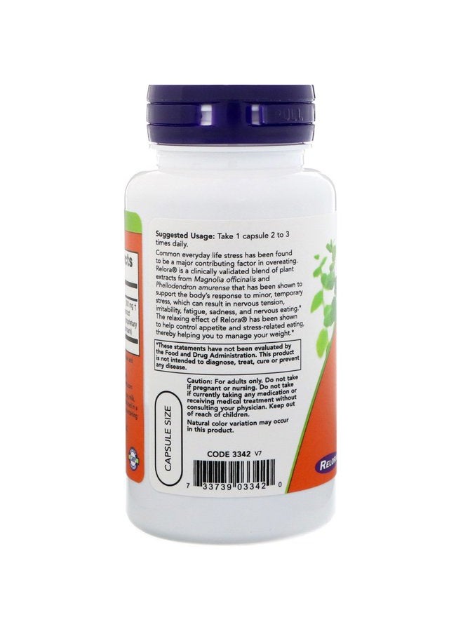 Now Supplements, Relora 300 mg (a Blend of Plant Extracts from Magnolia officinalis and Phellodendron amurense), 60 Veg Capsules - Image 3