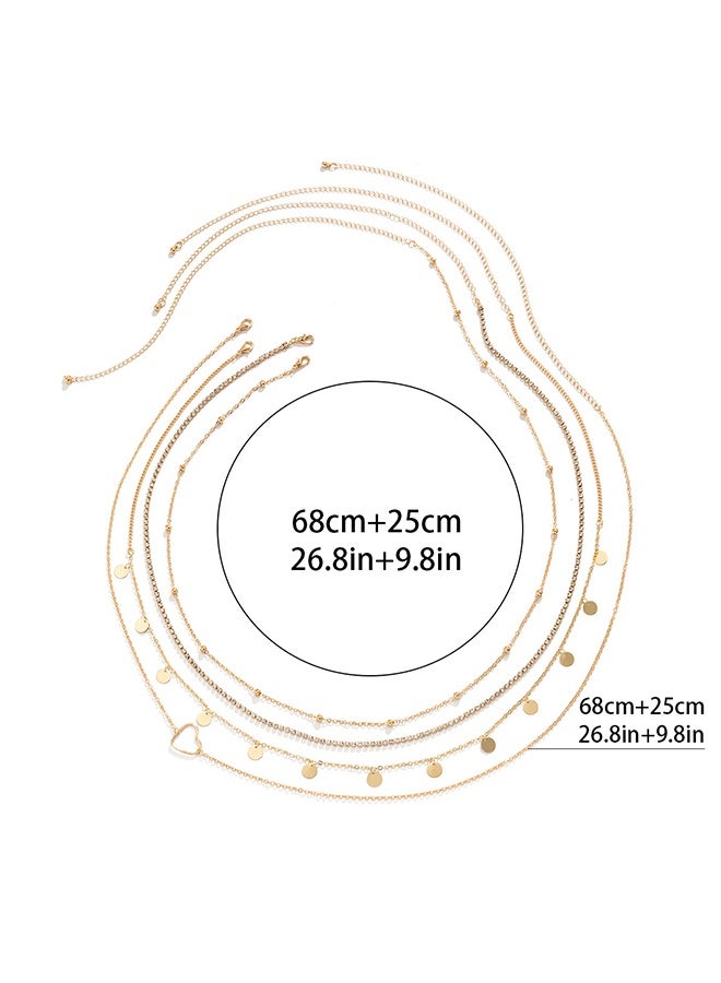 Waist Chain Overlay Metal Chain ,Body Chain ,Peach Heart Sequin、 Claw Chain、 Water Diamond、 Multi layer Waist Chain - Image 5