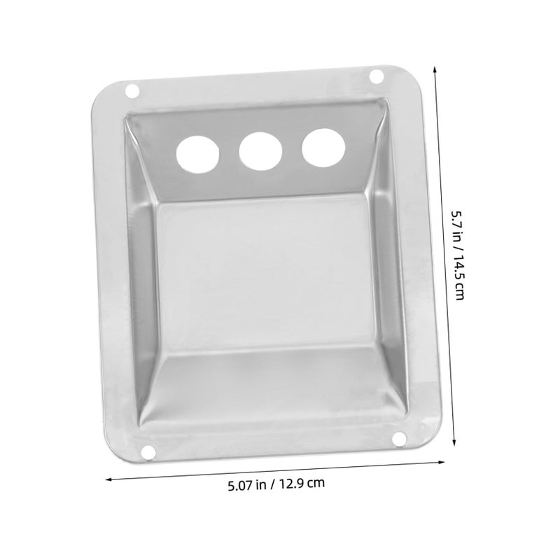 Outdoor Metal Ashtray Trash Can Multifunctional Butt Holder Weatherproof For Patio Garden - Image 3