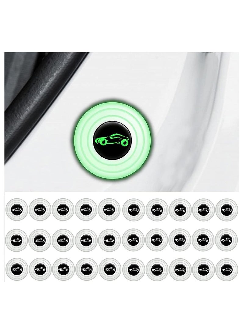 SYOSI Car Door Shock Absorber Anti 30PCS Collision Gasket Silicone Luminous Sound Insulation and Shock - Image 1