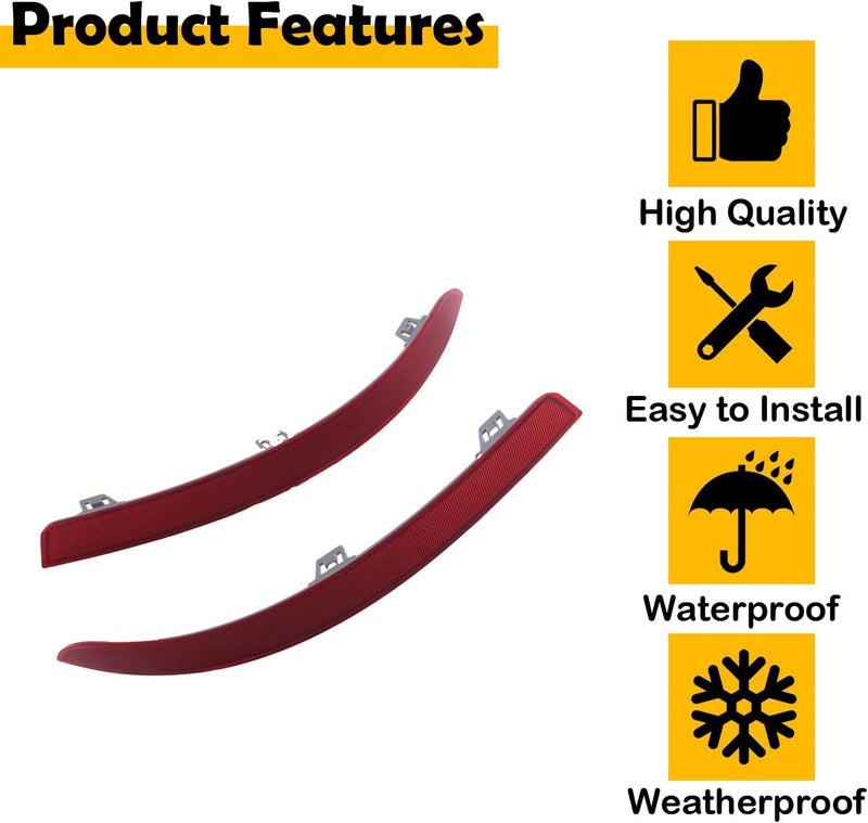 ELSOON 2Pcs Rear Bumper Reflector for Mercedes-Benz GL Class (2013-2019) - Image 4