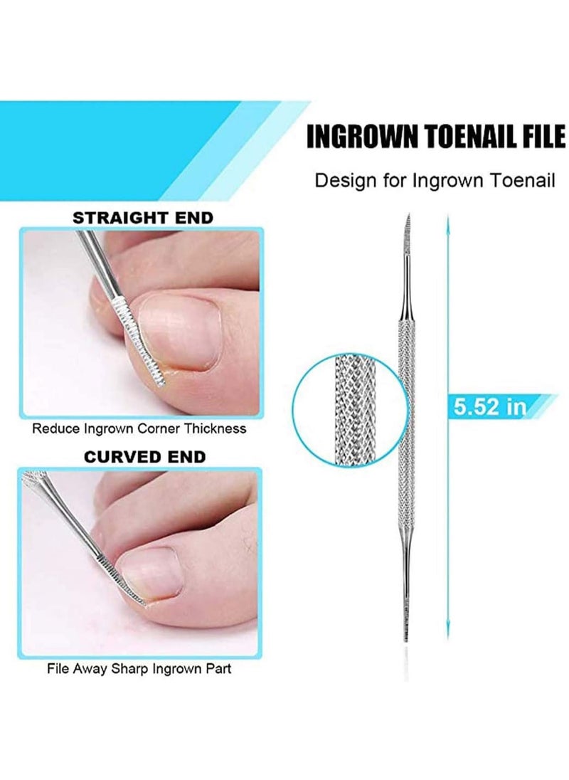 NQOOH - Professional Stainless Steel Nail Clipper Set for Ingrown Toenails and Thick Fingers, Manicure and Pedicure Tools - Image 1