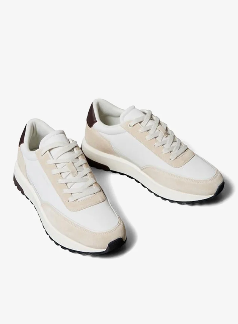 CALVIN KLEIN Silvermoss/Vaporous White/Bordeaux City Low Top Sneakers for Men | Best Price UAE
